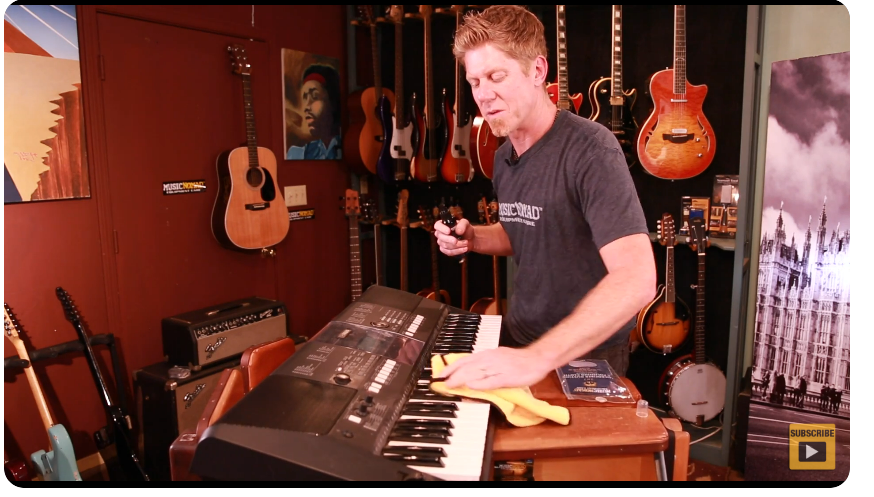 how to clean digital piano