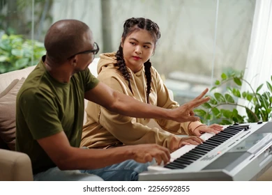 music teacher teaching