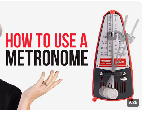 How to use a metronome